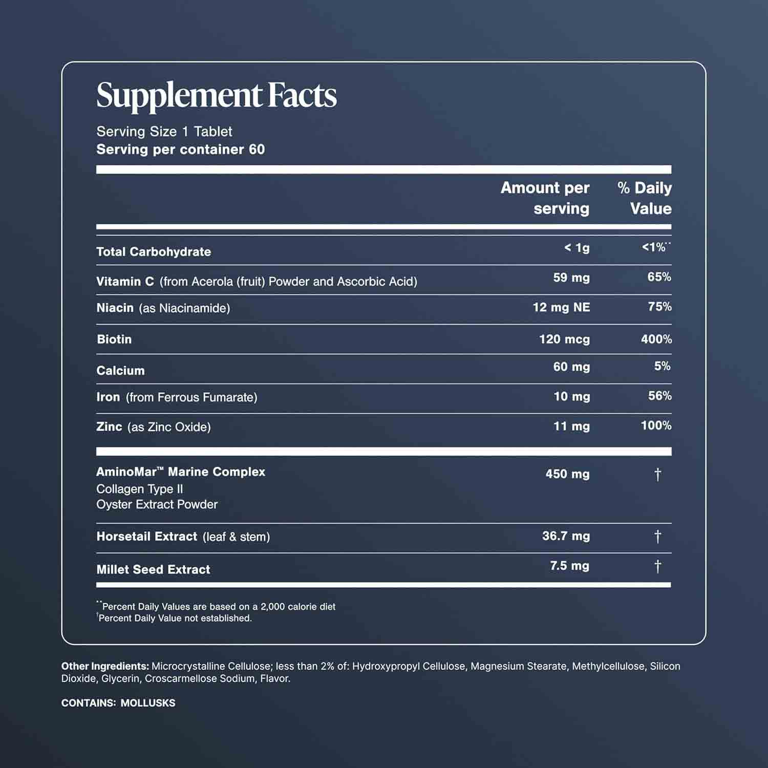 Premium Hair, Skin & Nails Formula — For Volume, Strength & Vibrancy