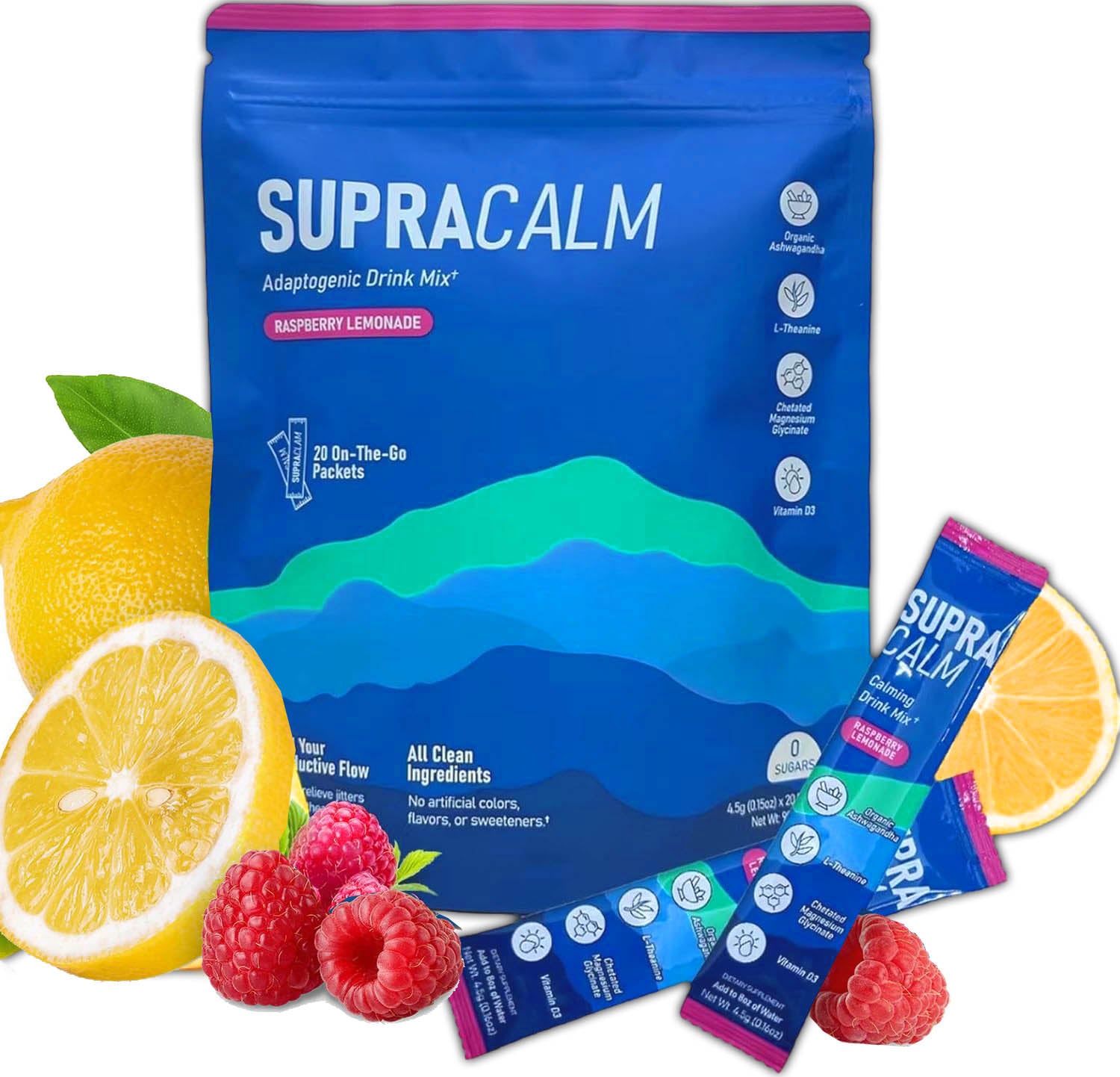 Drink Powder Mix – Lemonade Flavour – With L-Theanine Vitamin D3