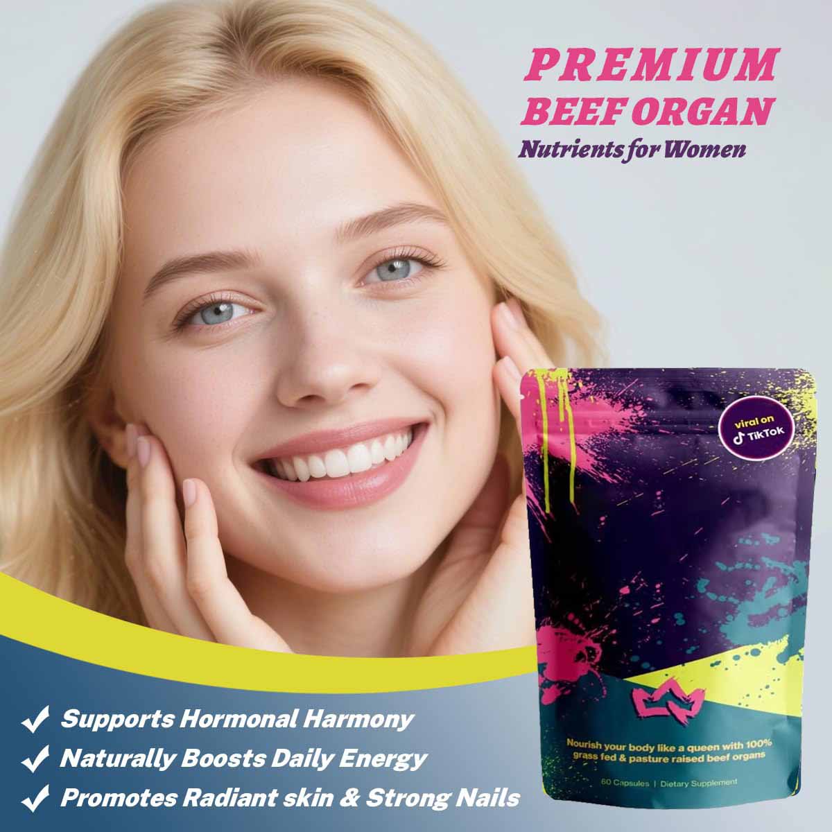 Female-Optimized Beef Organ—Balance Hormones, Energy, & More for Women