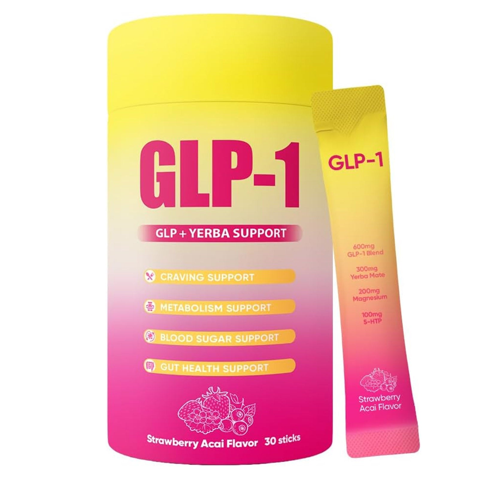 GLP-1 Drink Mix  Mix with Berberine, Chromium, 5-HTP
