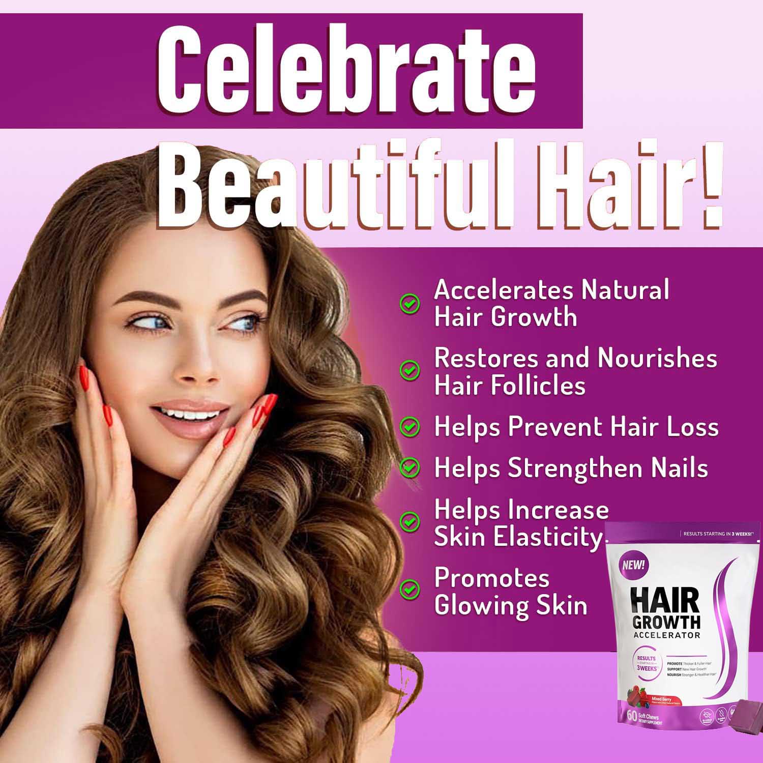 Nutrient Soft Chews for Hair Density & Strength