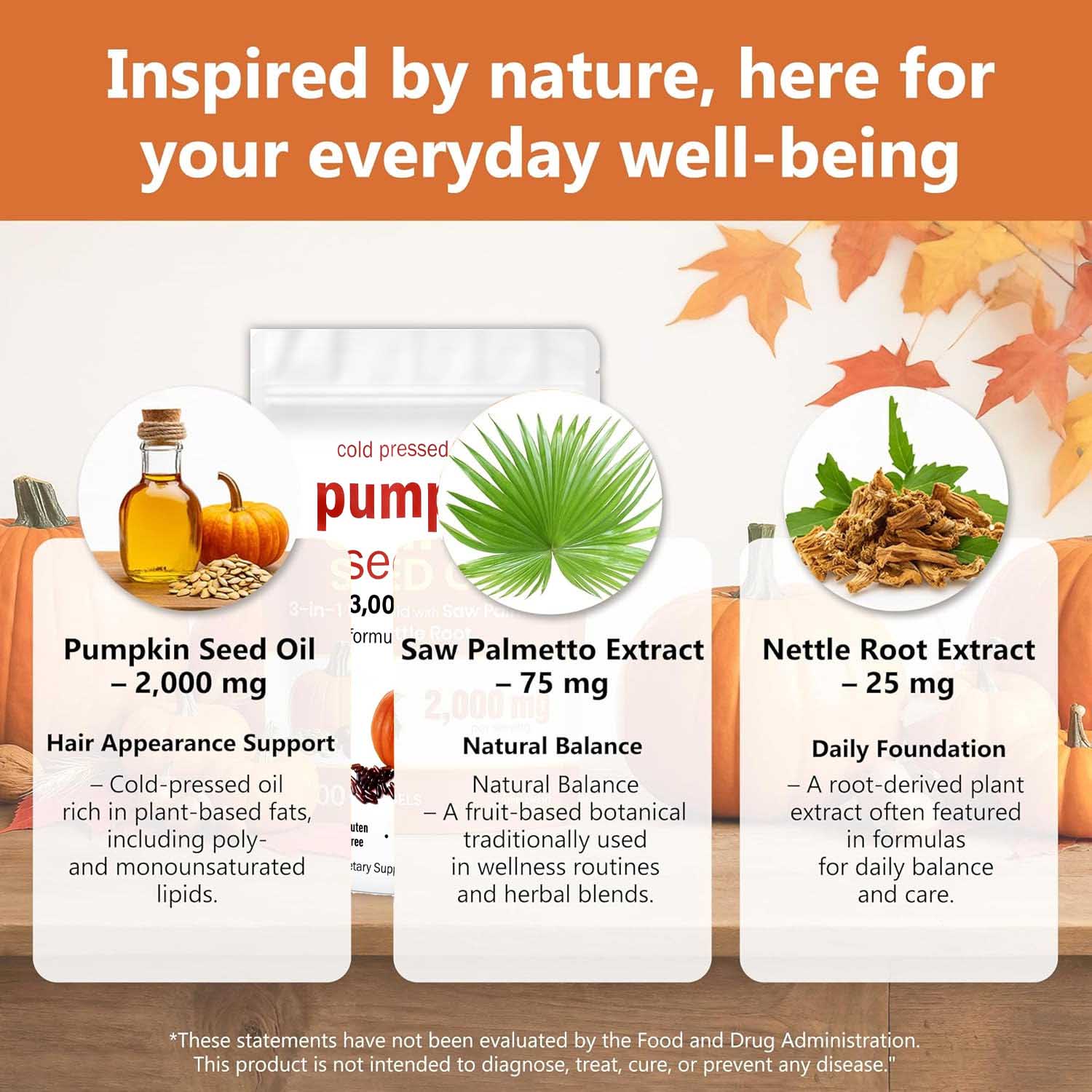 Pumpkin Seed Oil with Saw Palmetto – 3000mg Per Serving