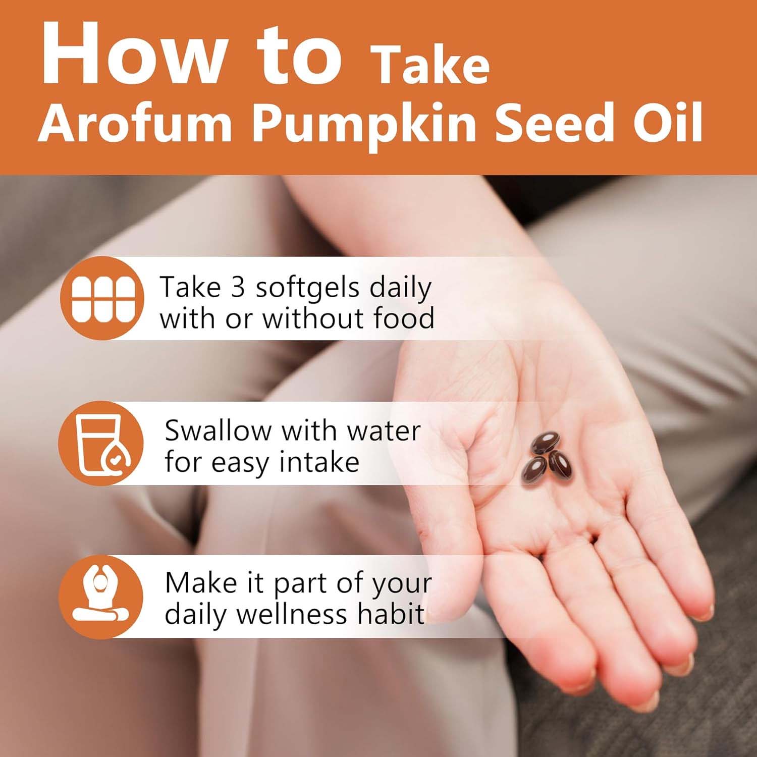 Pumpkin Seed Oil with Saw Palmetto – 3000mg Per Serving