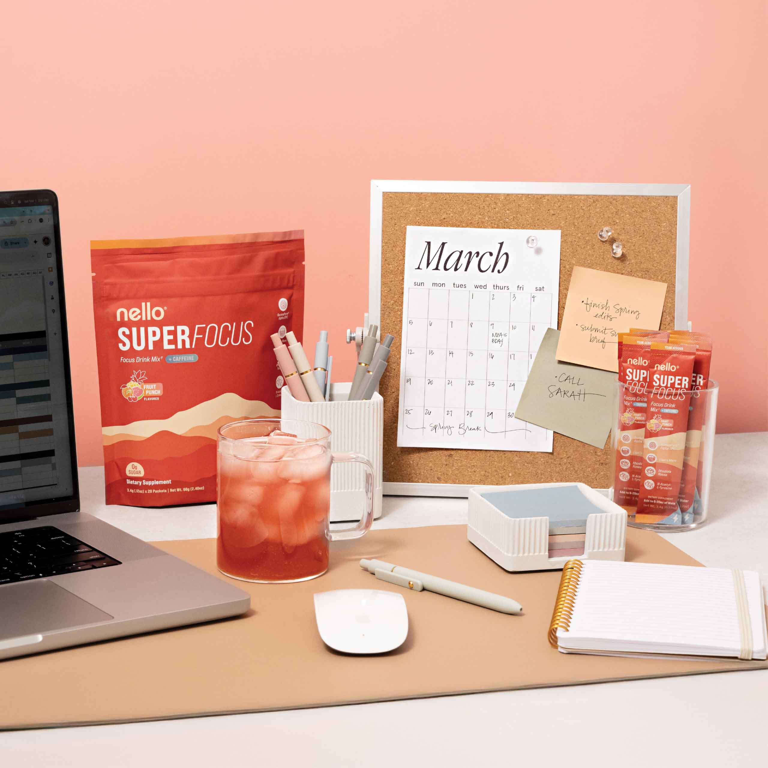 Fruit Punch with Caffeine – Nootropic Focus Drink Lion’s Mane, Rhodiola