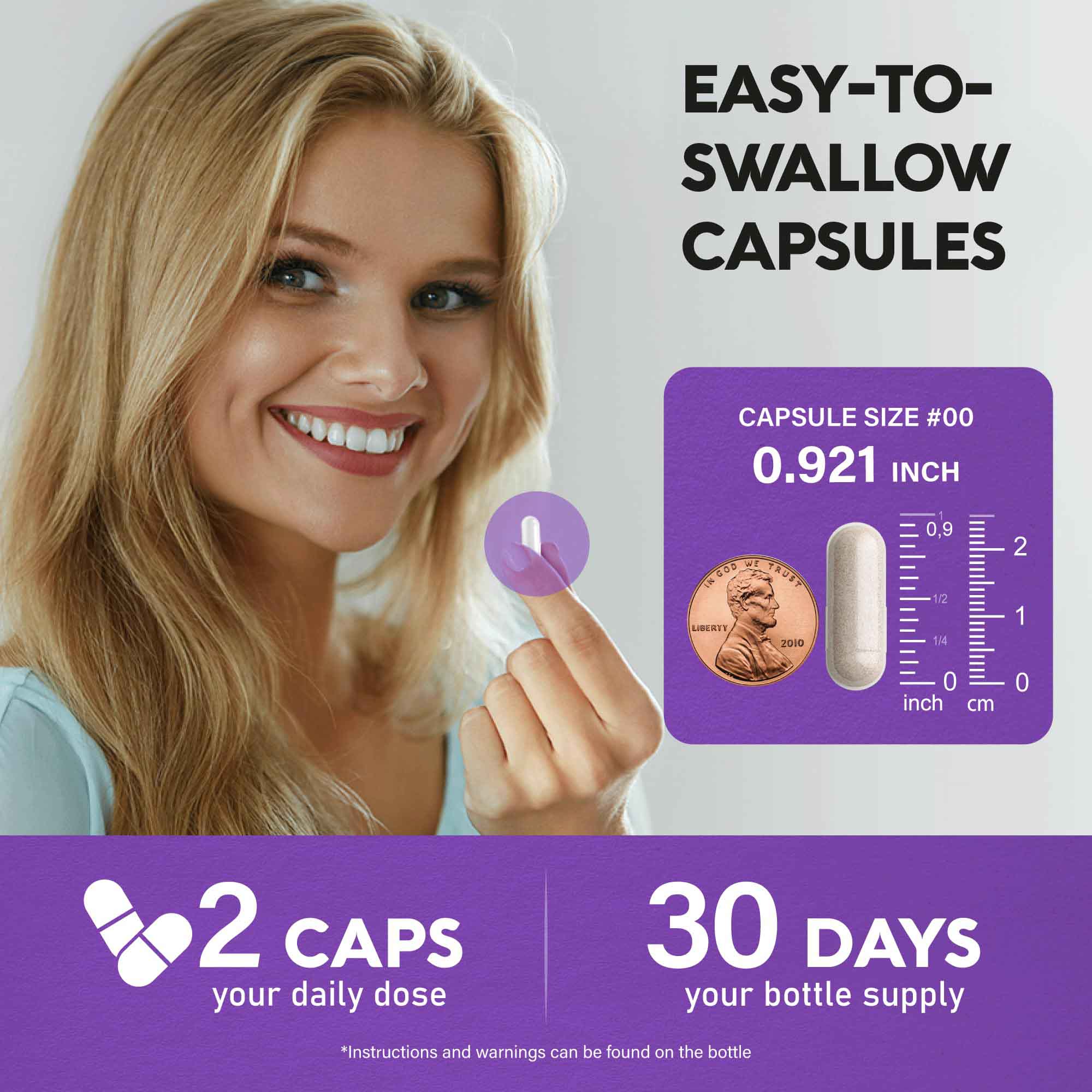 Hair Growth Support, Skin, Nails—Support Complex with Biotin, Collagen